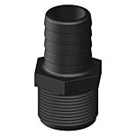 Trudesign 1804872 Резьбовой соединитель для шланга Black 1´´
