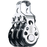 Harken 408 Tiple Air Block 16 Mm Шкив Серебристый Silver / Black