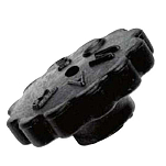 Bomar 49-P10007 Female Knob Черный  Black For Dog 