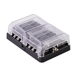 Sierra 11-FS40820 Блок предохранителей FS408 на 12 клемм Black