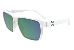 Спортивные очки HILX Rebel Shiny Solid White / Green Mirror Polarized Lens, hrb05204-rbpgn4