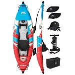 Aqua marina st-412 Набор надувных байдарок Steam K2 Professional Blue / White/ Red 77x31x54 412 x 80 cm