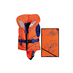 Спасательный жилет детский с паховой поддержкой и вспененным пластиком Top Quality SV-100 100N 15 - 30 кг, Osculati 22.483.60