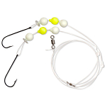 Zebco 4255006 Flatty Wishbone Связанные Крючки Серебристый Glow-Yellow