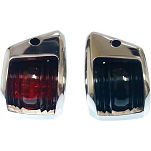 Goldenship GS10360 12V 65mA 39x56x76 mm Комплект светодиодных фонарей из нержавеющей стали для навигации по левому и правому борту 2 единицы измерения Серебристый Grey