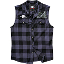 Купить Brandit 61037-12028-3XL Рубашка без рукавов Ozzy Черный Black / Grey / Charcoal 3XL 7ft.ru в интернет магазине Семь Футов