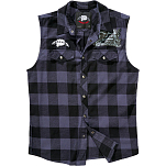 Brandit 61037-12028-3XL Рубашка без рукавов Ozzy Черный Black / Grey / Charcoal 3XL
