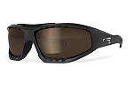 Спортивные очки LiP Surge Aero / Matt Black - Black / PC Polarized / Levante Series Chroma Brown, 3713