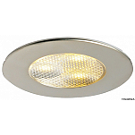 Встраиваемый LED светильник Monserrat 12/24В 8Вт 500Лм кольцо из никеля, Osculati 13.445.12