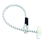 Forniture nautiche italiane 808635 Парусная эластичная веревка Бесцветный White 35 cm 
