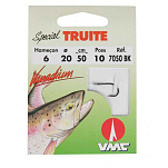 Ragot 950821021 Special Trout 7050BK Связанные Крючки 0.5 m 0.160 mm Белая 8 