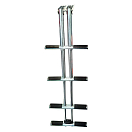 Купить Forniture nautiche italiane 3030353 3 Лестница из нержавеющей стали Серебристый Silver 39 x 35 cm  7ft.ru в интернет магазине Семь Футов