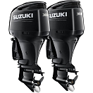 Спарка из 2 моторов Suzuki DF300APX, черные 2xDF300APX