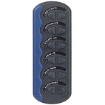 Bep marine CG2-6W-F DC Contour Generation II 6xOn-Off 3 Предохранители Электрические выключатель Контроль Charcoal