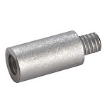 Tecnoseal 2626532 Кулер Zinc Маленький стержневой анод  Silver 85 x 21 mm 