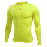 Kelme K15Z705-9905-S Базовый слой с длинным рукавом Tea Желтый Neon Yellow S