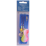 Kinetic F210-196-251 Sabiki Plaice Leader Inline 100g Рыболовное Перо Бесцветный Pearl / Pink Tiger