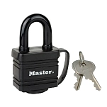 Master lock 63616 Навесной замок из ламинированной стали с покрытием Black 40 mm