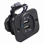 Wirthco 240-20601 Двойной USB Порт Черный