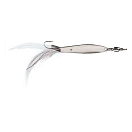 Купить Sele 503918 Ложка-приманка Feather 90 mm  White 7ft.ru в интернет магазине Семь Футов