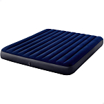 Intex 55064755 Dura-Beam Standard Classic Downy Надувной матрас Голубой Blue 183x203x25 cm