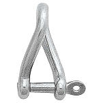 Talamex 08503026 Шорты с перекрученными кандалами Серебристый Silver 6 mm 
