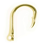 Asari A4123DS-7/0 Black Tuna Крючки С Одним Глазком Gold 7/0