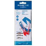 Kinetic F211-441-047 Sabiki Glow Baitfish Lightstick Рыболовное Перо Бесцветный Pink / Red