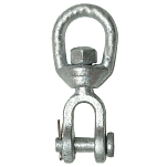 Seachoice 50-43610 Jaw Eye Поворотное звено Серый Hot Dipped Galvanized 7.9 mm 