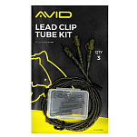 Avid carp A0640069 Комплект свинцовых трубок Зеленый Black / Green