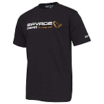 Savage gear 73646 Футболка с коротким рукавом Signature Logo Черный Black L
