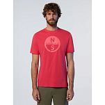 North sails 692972-0178-XXL Футболка с коротким рукавом Basic Красный Watermelon 2XL