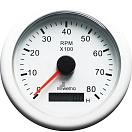 Купить Аналоговый индикатор тахометра белый Wema IMHB-WW-8KL 0 - 8000 об/мин 12/24 В 7ft.ru в интернет магазине Семь Футов