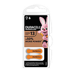 Duracell DA312 EasyTab Воздушно-цинковые батареи 6 единицы измерения Золотистый Silver