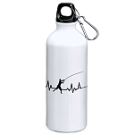 Kruskis MD4049S101S175 Fishing Heartbeat 800ml Алюминиевая бутылка Бесцветный White