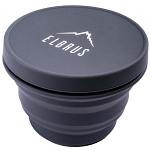 Elbrus M000138545- Складная чаша 500ml Черный  Dark Grey