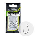 Wizard 47890300 Catfish Classic Крючки С Одним Глазком Бесцветный Silver 3/0
