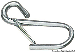S.S. safety hooks w/spring lock 52 mm, 09.847.00