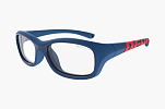 Спортивные очки с диоптриями Demetz Softness R / Matte Navy / Red Colorless Cat.0, softness556348