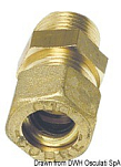 Фитинги обжимные прямые тип "папа" 10 мм х 1/4" для медных труб с биконическим уплотнением, Osculati 17.408.02
