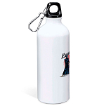 Kruskis MD4049S101C137 Bushido Алюминиевая бутылка для воды 800ml Белая White
