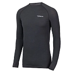 Ternua 1208102-5775-L Базовый слой с длинным рукавом Nore Черный Whales Grey L