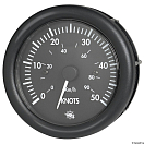 Guardian speedometer 0-50 knots black 12 V, 27.424.01