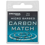 Drennan HSCMTM014 Carbon Match Зубчатый Крюк Серебристый 14 