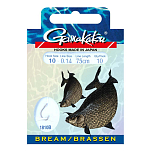 Gamakatsu 140114-01200-00014-00 Booklet Br.Feeder 1810B Палатка Крюк 0.140 мм 75 см Серебристый Bronze 12 