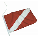 Купить Adria bandiere 5252139 Флаг дайверов Красный  Multicolour 20 x 30 cm  7ft.ru в интернет магазине Семь Футов