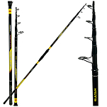 Kolpo 0126057 Sultan Top Beach Телескопическая удочка для серфинга Black / Yellow 4.00 m