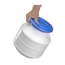 Купить Контейнер CAN-SB 62344 250х440мм 15л пластиковый водонепроницаемый белый 7ft.ru в интернет магазине Семь Футов