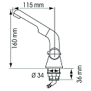 Купить Plastimo P28593 Складной водопроводный кран Серебристый White 3/8´´  7ft.ru в интернет магазине Семь Футов