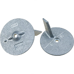 Recmar REC664-45371-01AL Алюминиевый анод Серебристый Grey